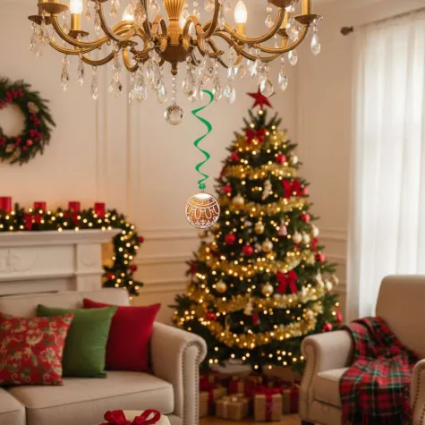 dekoracja do powieszenia na boze narodzenie swieta swiderki wiszace piernikowy czar 6 szt