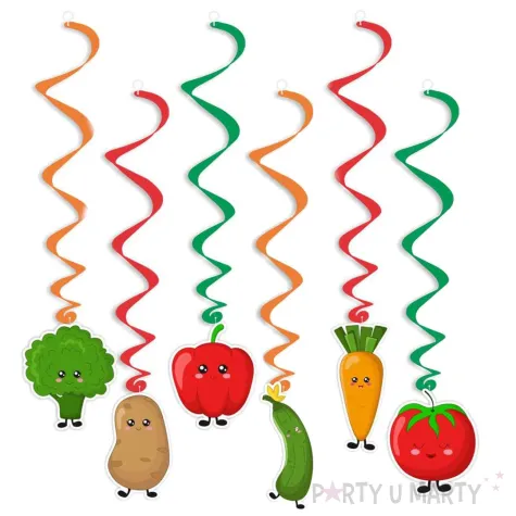 dekoracja do powieszenia na dzien wiosny w przedszkolu swiderki wiszace warzywa 6 szt