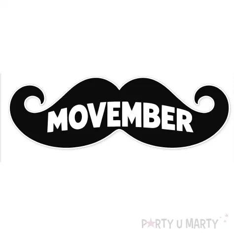 dekoracja do powieszenia plakat movember was niebieski listopad do biura na drzwi konferencje