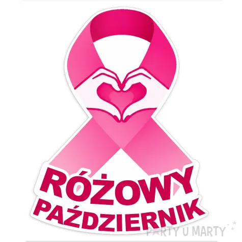 dekoracja do powieszenia plakat rozowy pazdziernik wstazka do biura na drzwi konferencje