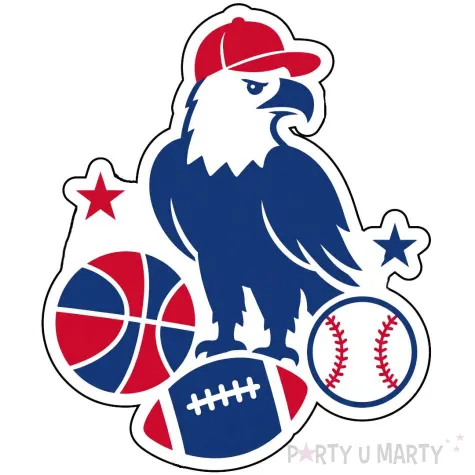 dekoracja do przyklejenia na okno plakat usa baseball do szkoly klasy na dzien jezykow