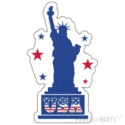 dekoracja do przyklejenia na okno plakat usa statua wolnosci do szkoly klasy na dzien jezykow