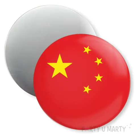 dekoracja do szkoly jezykowej magnes z flaga chiny prezent na dzien jezykow obcych 5 6 cm