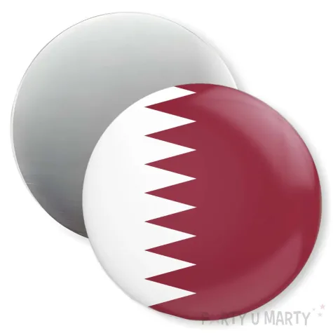 dekoracja do szkoly jezykowej magnes z flaga katar prezent na dzien jezykow obcych 5 6 cm