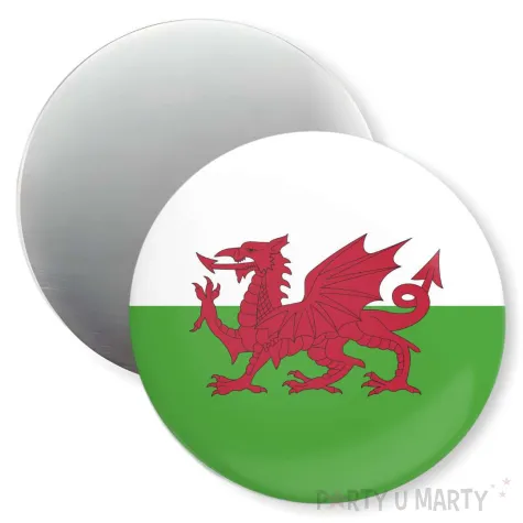 dekoracja do szkoly jezykowej magnes z flaga walia prezent na dzien jezykow obcych 5 6 cm