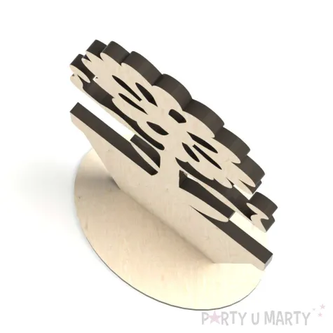 dekoracja drewniana 3d kwiatek 1 65x140 mm