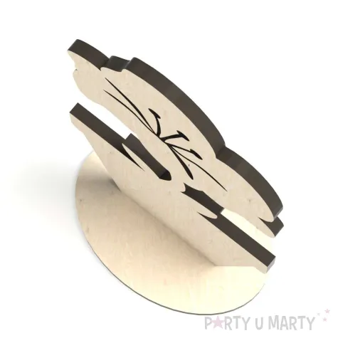 dekoracja drewniana 3d kwiatek 10 66x135 mm