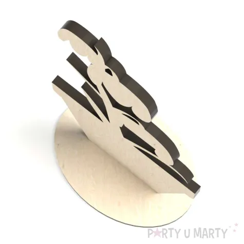 dekoracja drewniana 3d kwiatek 4 66x140 mm