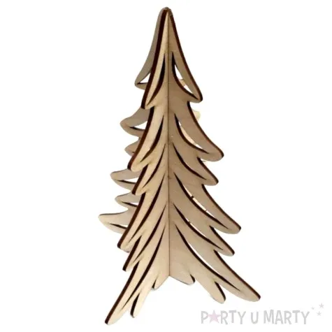 dekoracja drewniana choinka swiateczna rozm l 23 cm