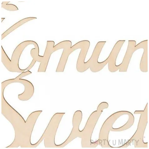 dekoracja drewniana dekor obrecz okragla komunia swieta czakos 33 cm