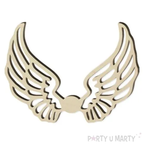 dekoracja drewniana dekor skrzydla aniola m 10 cm