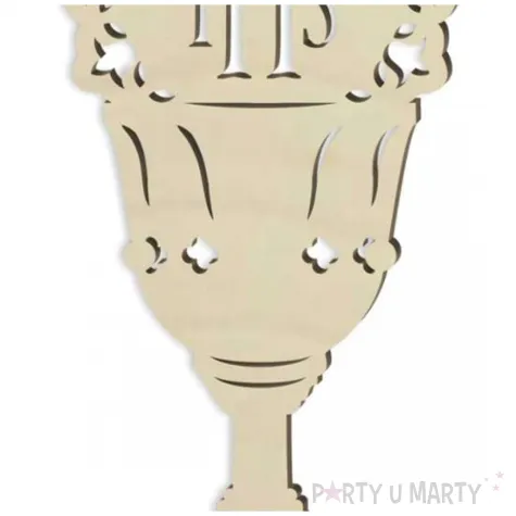 dekoracja drewniana kielich hostia ihs 18x38 cm