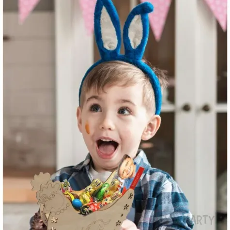 dekoracja drewniana kura gloria na slodycze 19 cm