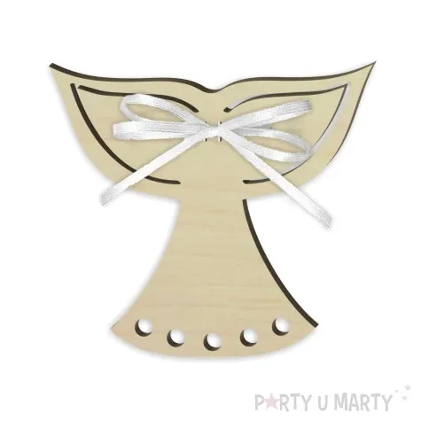 dekoracja drewniana slodki aniolek na lizak 9 cm