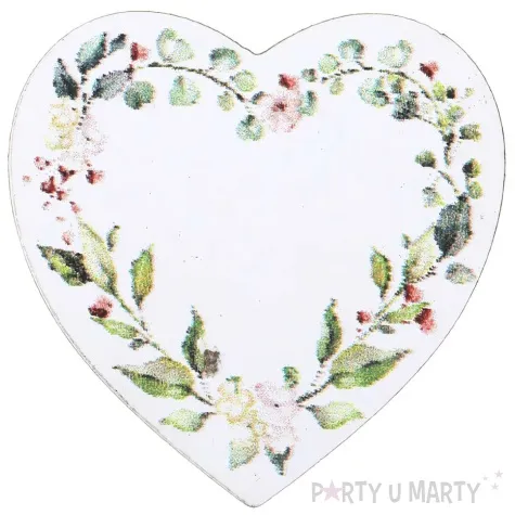 dekoracja drewniana wedding bunting serce santex 3x3 cm 10 szt