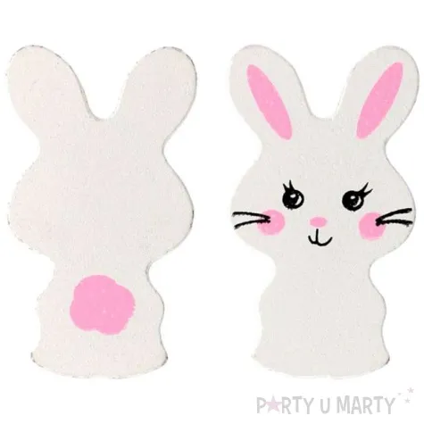 dekoracja drewniana wielkanoc kroliczek drewno titanum 4 szt