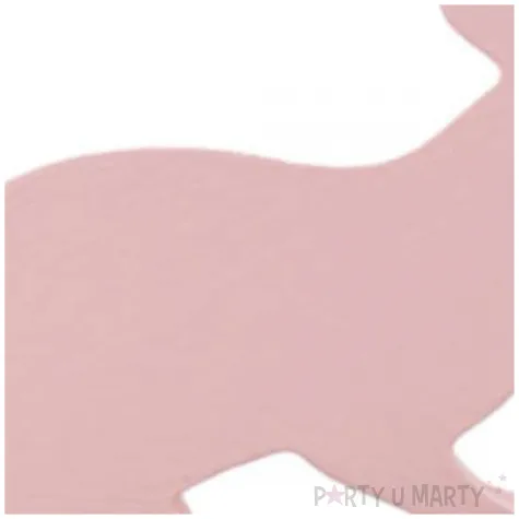 dekoracja drewniana zajac siedzacy rozowy arpex 7 x 10 cm