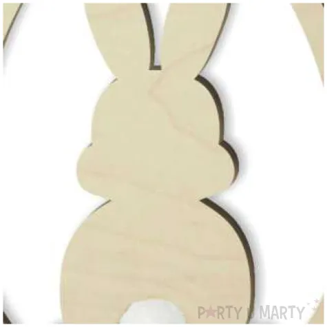 dekoracja drewniana zajaczek classic w jaju naturalny 12 cm