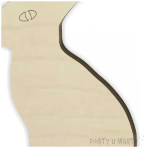 dekoracja drewniana zajaczek posagowy 20 cm