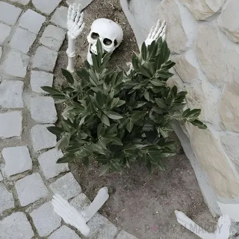 dekoracja fragmenty szkieletu partydeco