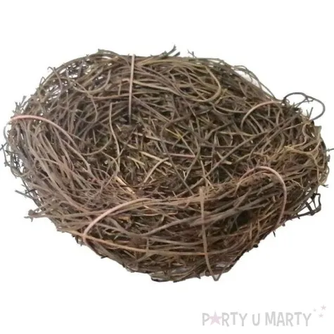 dekoracja gniazdko rattanowe braz aliga 8cm