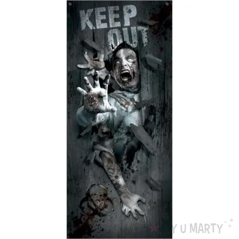 dekoracja halloween zombie guirca 80 x 180 cm