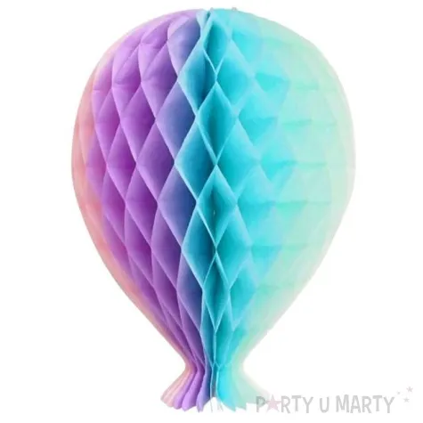 dekoracja honeycomb balonik teczowa godan 20 cm