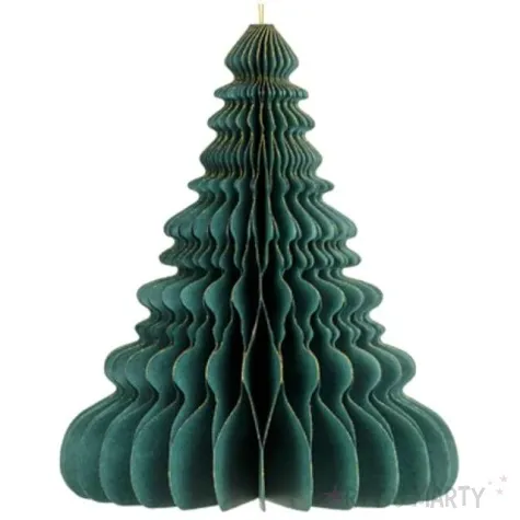 dekoracja honeycomb choinka zielona partydeco 20 cm