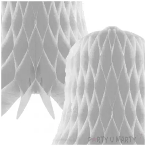 dekoracja honeycomb dzwonek biala folat 2 szt