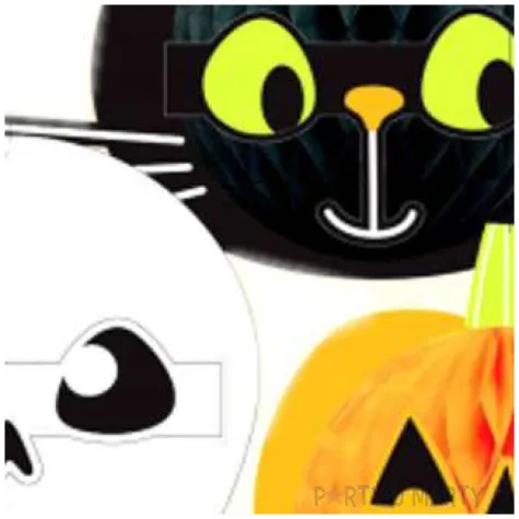dekoracja honeycomb halloween friends mix amscan 3 szt