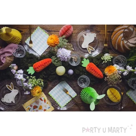 dekoracja honeycomb jajko rozowe partydeco 12 cm