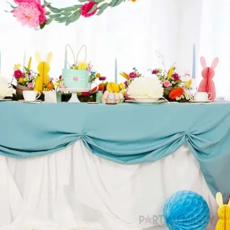 dekoracja honeycomb kroliczek rozowy partydeco 30 cm