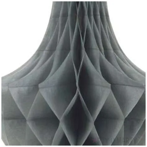 dekoracja honeycomb kropla srebrna godan 35 cm