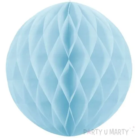 dekoracja honeycomb kula blekitna jasna 40 cm