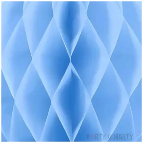 dekoracja honeycomb kula blekitny partydeco 10 cm