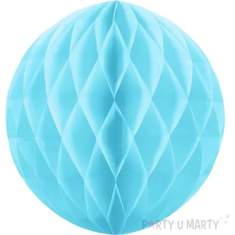 dekoracja honeycomb kula blekitny partypal 10 cm