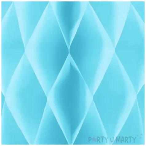 dekoracja honeycomb kula blekitny partypal 10 cm