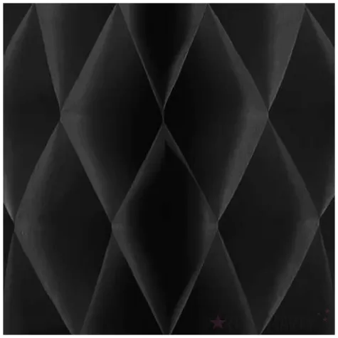 dekoracja honeycomb kula czarny partypal 30 cm