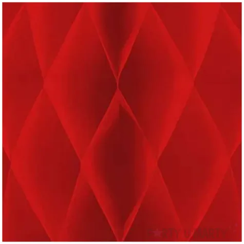 dekoracja honeycomb kula czerwony partypal 25 cm