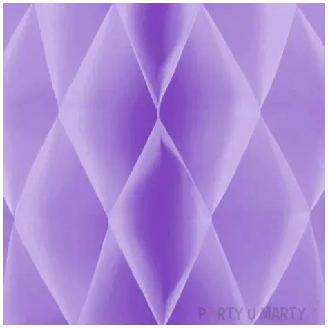 dekoracja honeycomb kula fioletowy partypal 10 cm