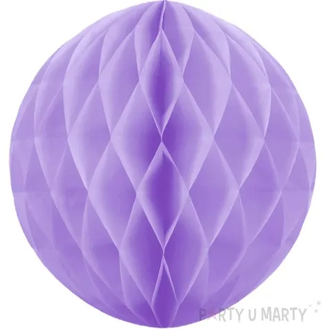 dekoracja honeycomb kula fioletowy partypal 20 cm