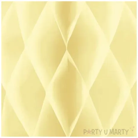 dekoracja honeycomb kula kremowy partypal 20 cm