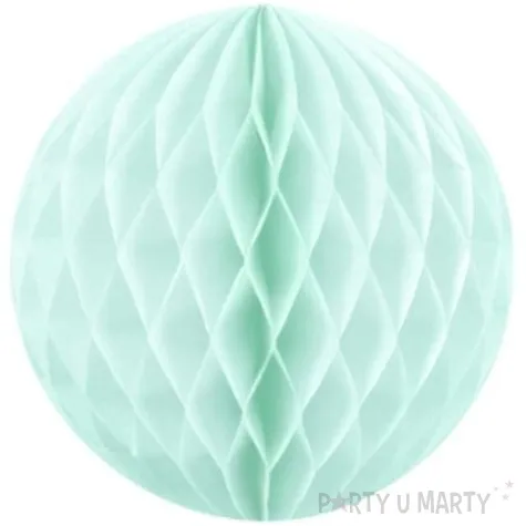 dekoracja honeycomb kula mietowa jasna 10 cm
