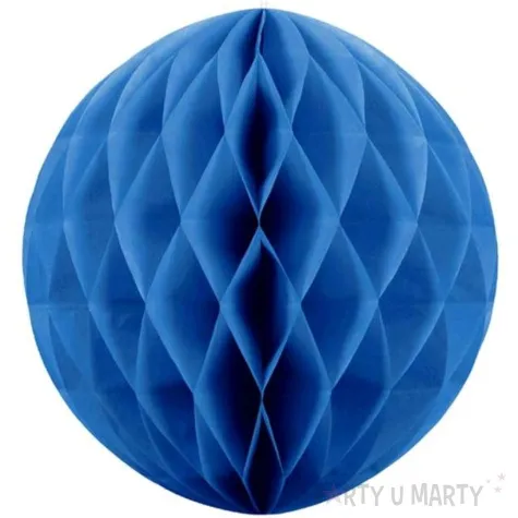 dekoracja honeycomb kula niebieski 10 cm