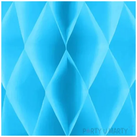 dekoracja honeycomb kula niebieski jasny partypal 20 cm