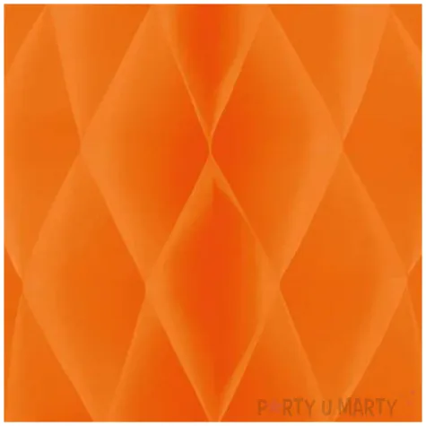 dekoracja honeycomb kula pomaranczowy partypal 20 cm