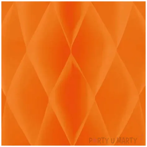 dekoracja honeycomb kula pomaranczowy partypal 30 cm