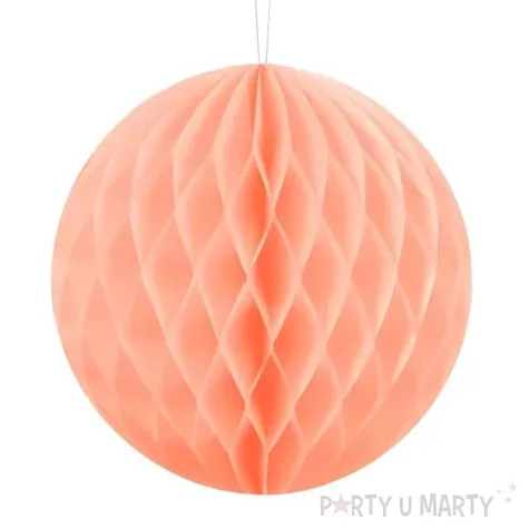 dekoracja honeycomb kula r owy jasny partydeco 10 cm