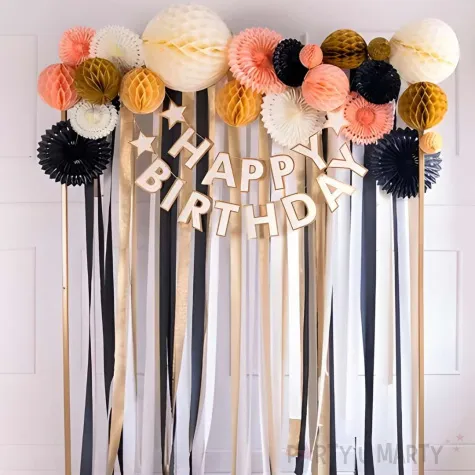 dekoracja honeycomb kula r owy jasny partypal 30 cm