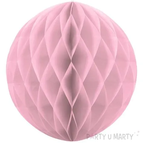 dekoracja honeycomb kula rozowa jasna 30 cm